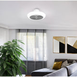 Sayulita Ceiling Fan with Light - White & Grey