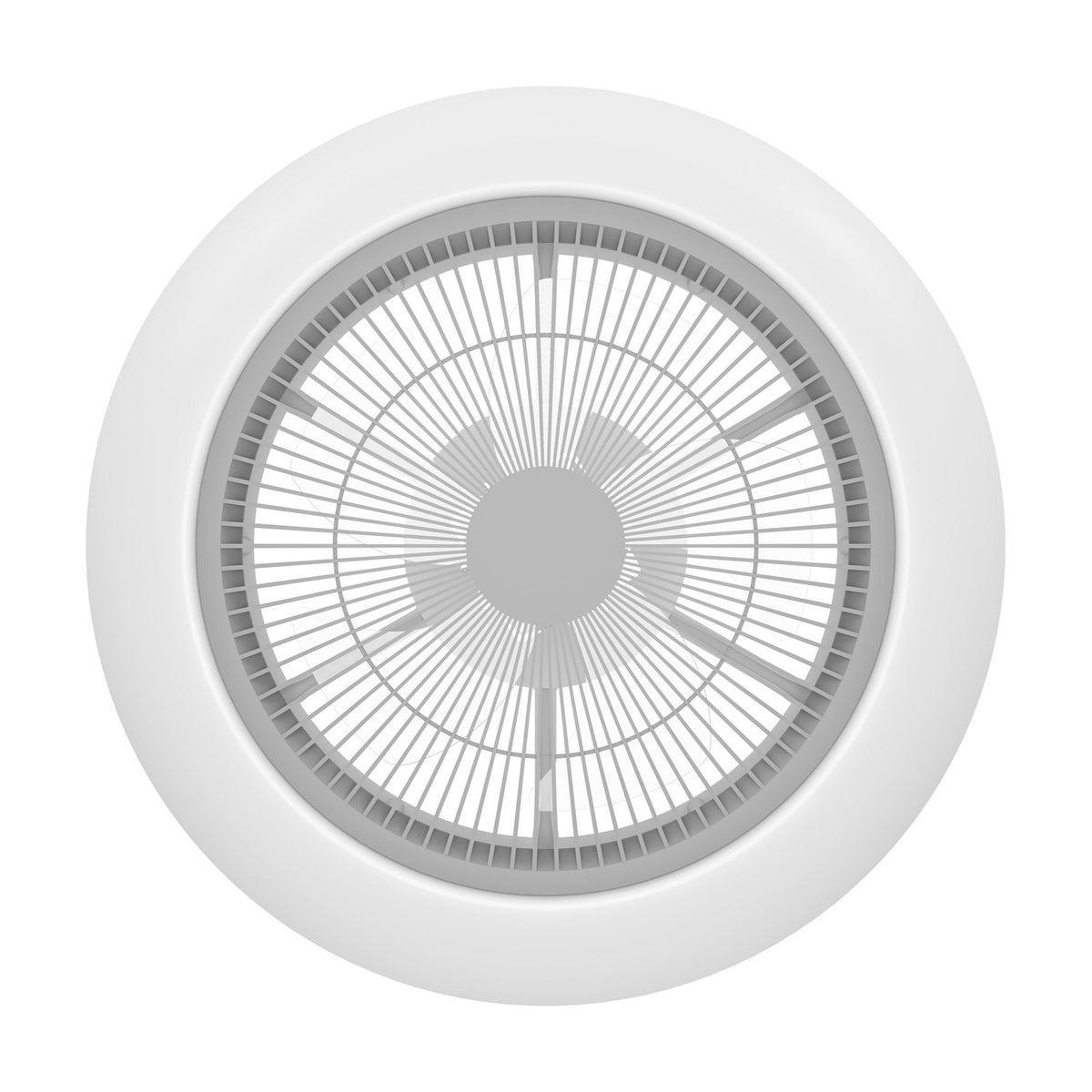 Sayulita Ceiling Fan with Light - White & Grey