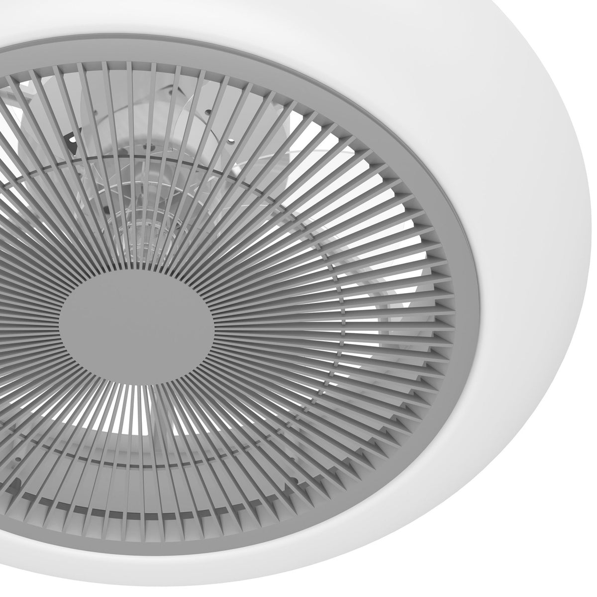 Sayulita Ceiling Fan with Light - White & Grey