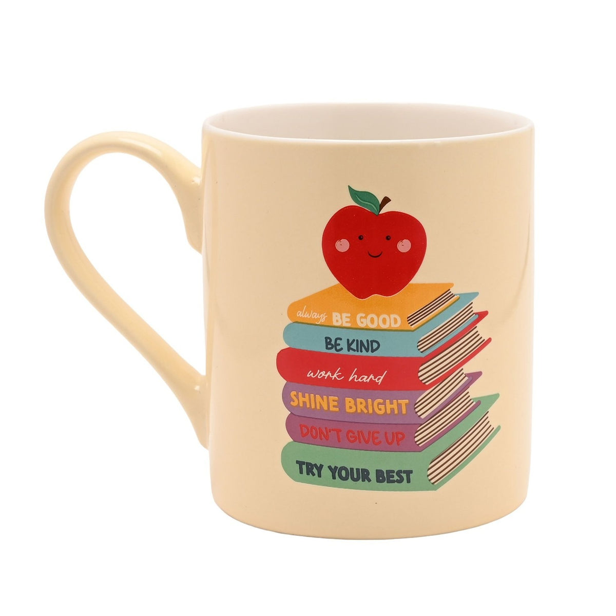 Helping Little Minds Grow Double-Sided Porcelain Mug - Cream