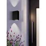 Scogliera-E Square Outdoor Wall Light - Black