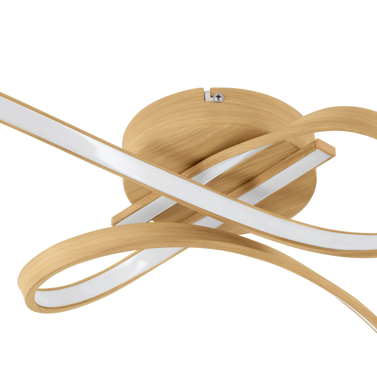 Selvina 2 LED Flush Ceiling Light - Light Brown