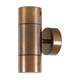 Selvory Brass Up/Down Twin Wall Light IP44