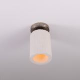 Senna Ceramic Ceiling Light - Matt White Striped