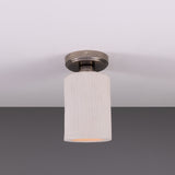 Senna Ceramic Ceiling Light - Matt White Striped