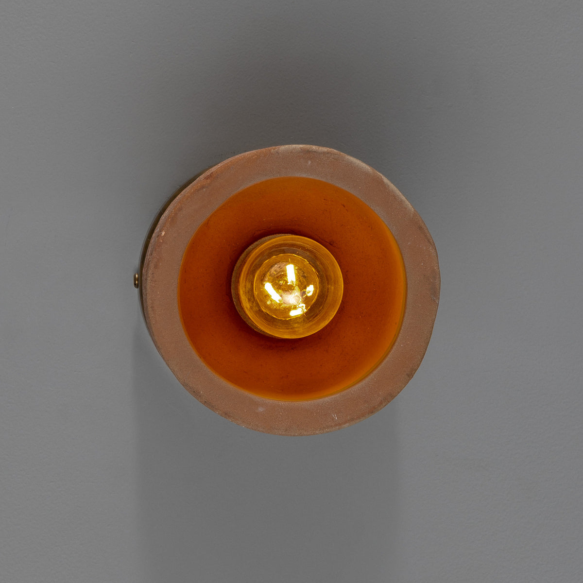 Senna Ceramic Ceiling Light - Red Iron