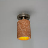 Senna Ceramic Ceiling Light - Red Iron