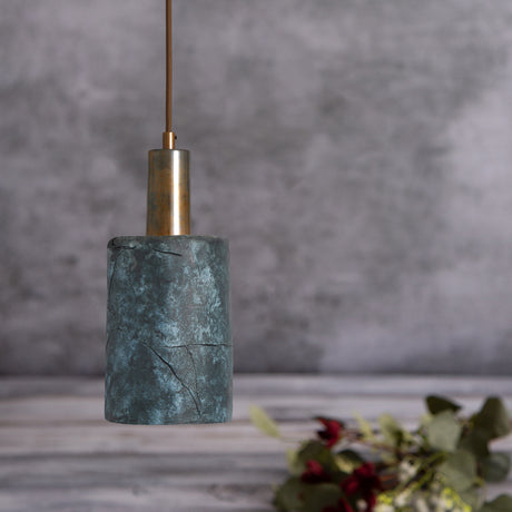 Senna Ceramic Pendant Light - Blue Earth
