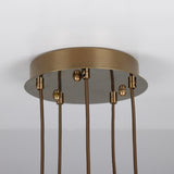 Seoul 5 Light Glass Globe Ceiling Light IP65