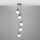 Seoul 5 Light Glass Globe Ceiling Light IP65