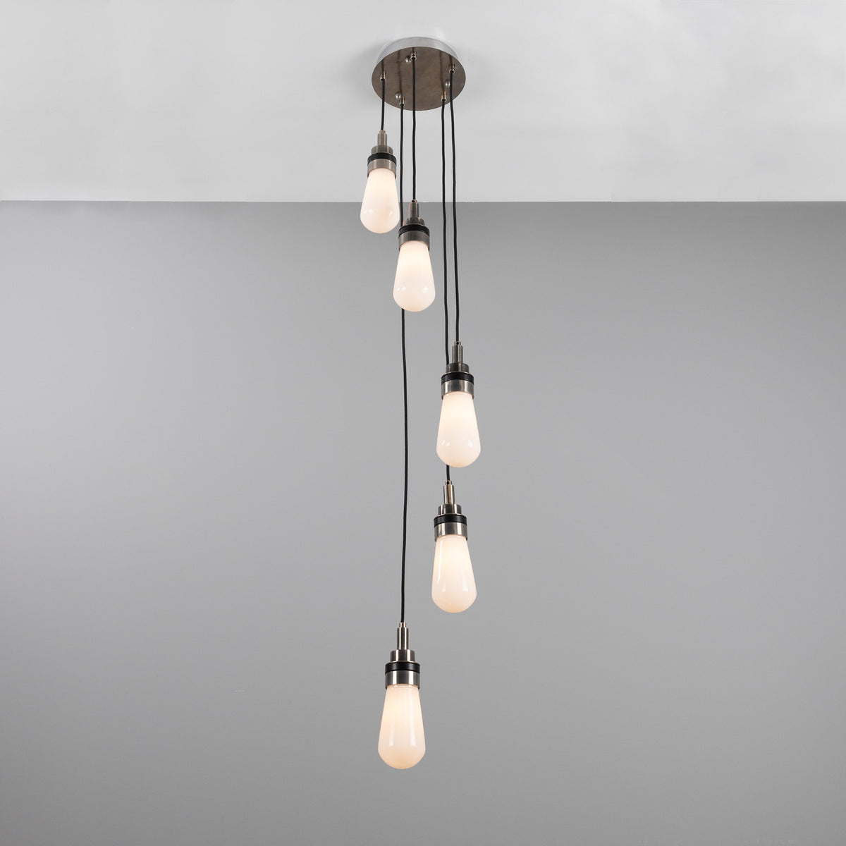 Seoul 5 Light Glass Globe Ceiling Light IP65