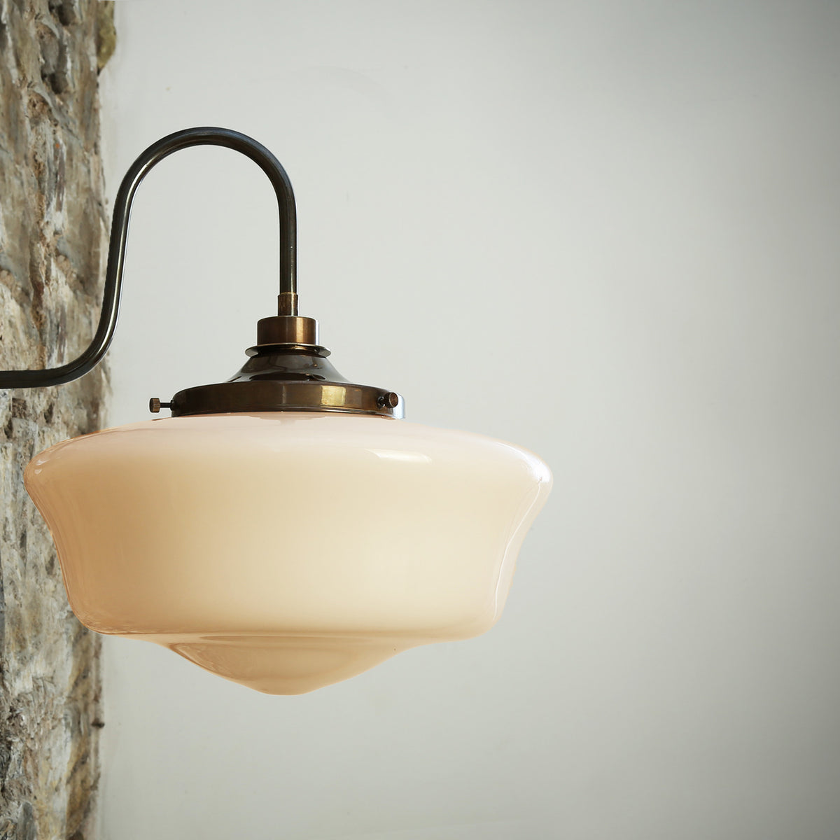 Seralba Glass Swan Neck Wall Light IP44