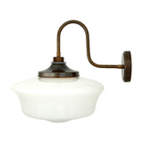 Seralba Glass Swan Neck Wall Light IP44