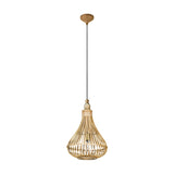 Serbanne Wooden Pendant Light 35cm - Brown