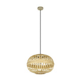 Serbanne Wooden Pendant Light 38cm - Brown