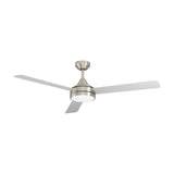 Sesimbra Ceiling Fan with Light - Satin Nickel