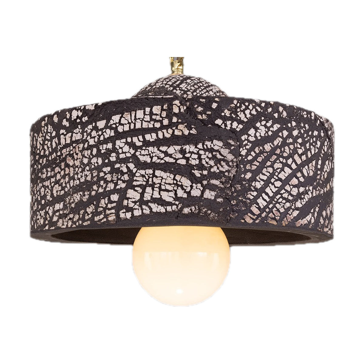 Seville Ceramic Pendant Light - Black Clay