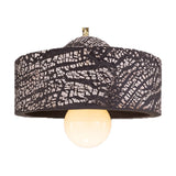 Seville Ceramic Pendant Light - Black Clay