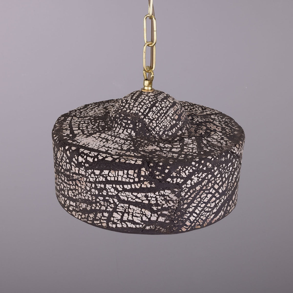 Seville Ceramic Pendant Light - Black Clay