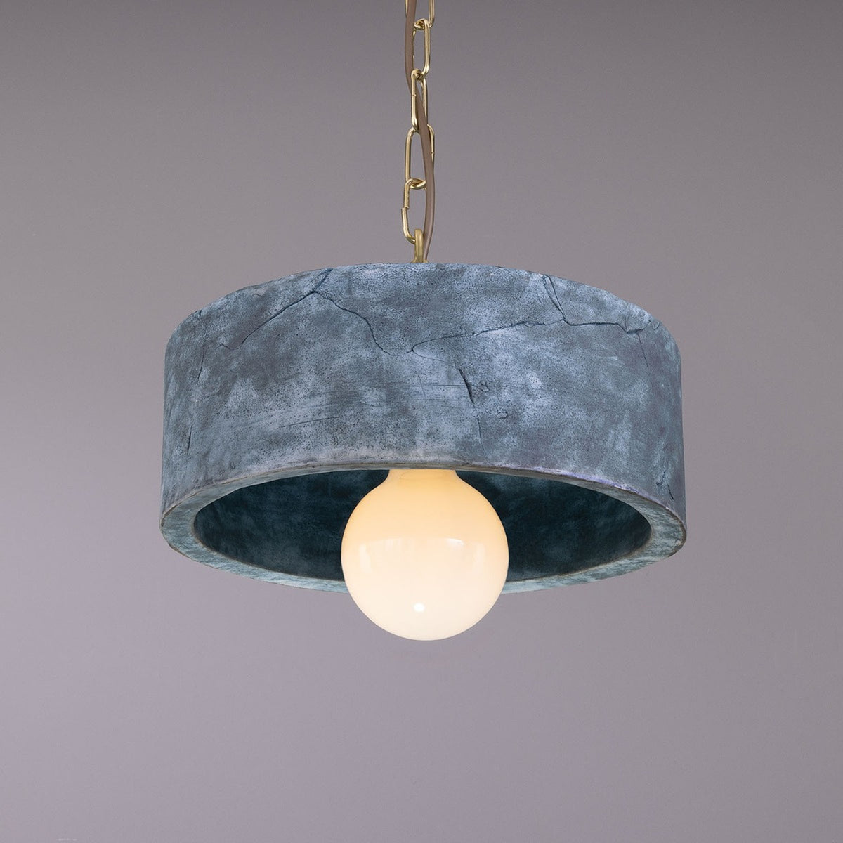 Seville Ceramic Pendant Light - Blue Earth