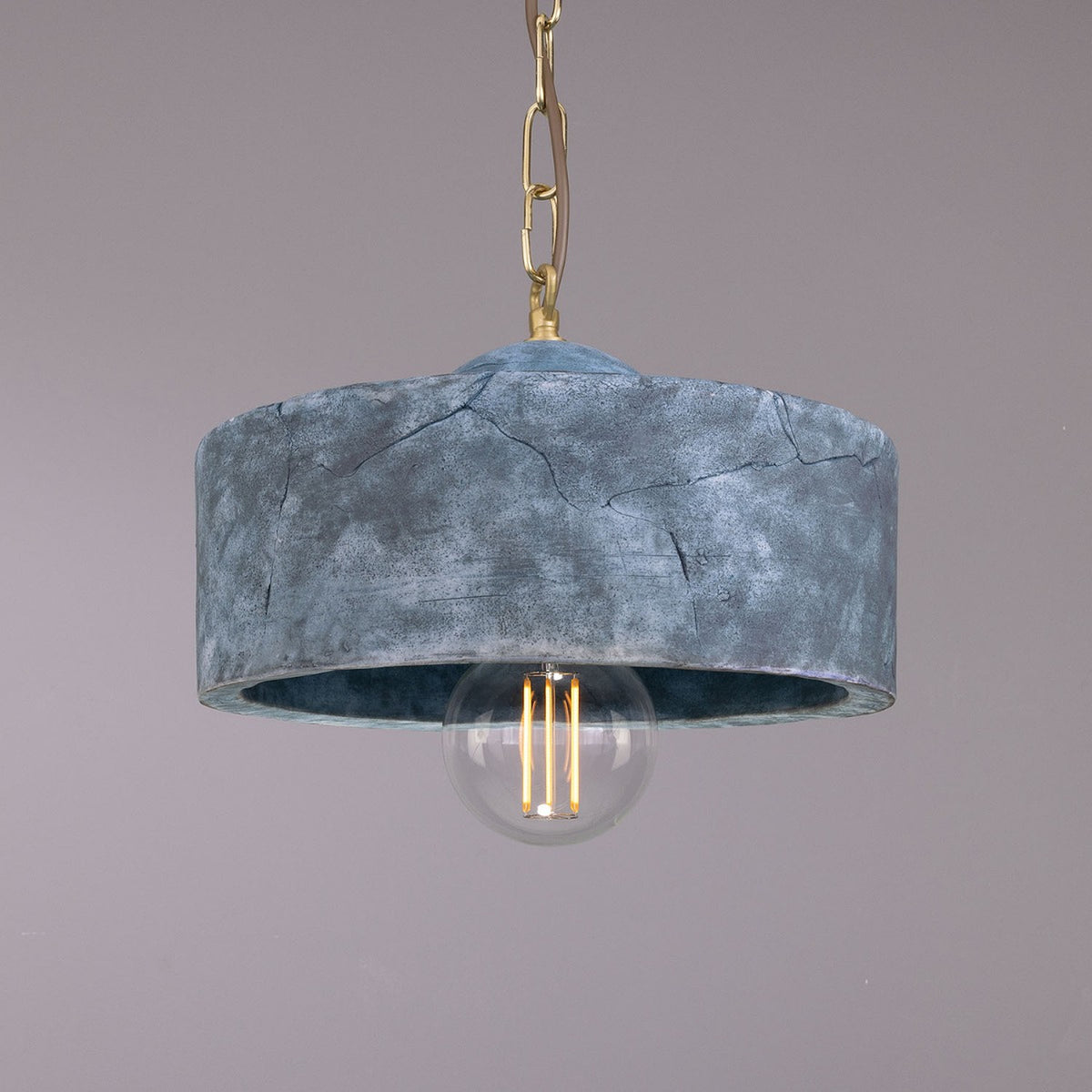 Seville Ceramic Pendant Light - Blue Earth