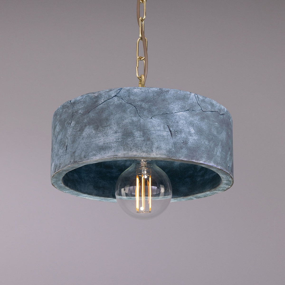 Seville Ceramic Pendant Light - Blue Earth