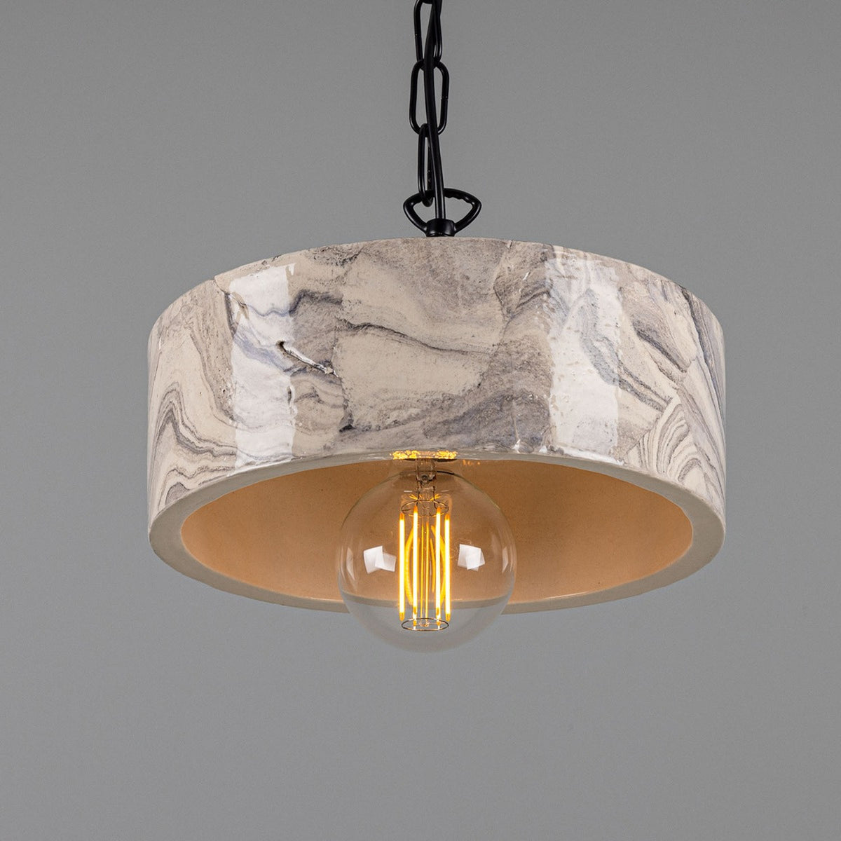 Seville Ceramic Pendant Light - Marbled