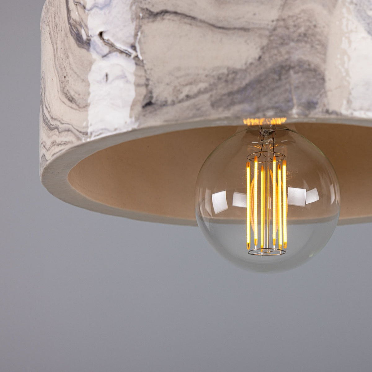 Seville Ceramic Pendant Light - Marbled