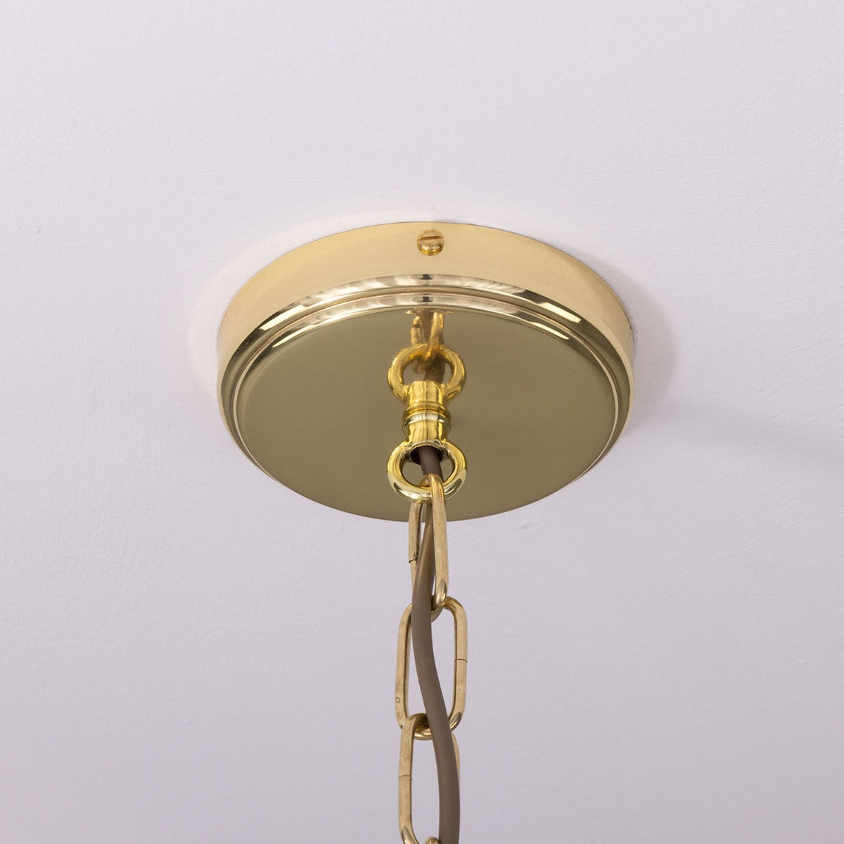 Seville Ceramic Pendant Light - Matt White Striped