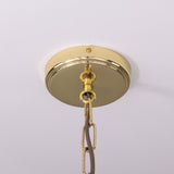 Seville Ceramic Pendant Light - Matt White Striped