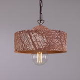 Seville Ceramic Pendant Light - Red Iron
