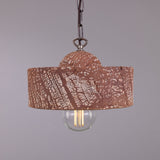 Seville Ceramic Pendant Light - Red Iron