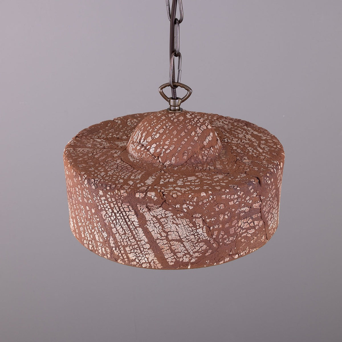 Seville Ceramic Pendant Light - Red Iron