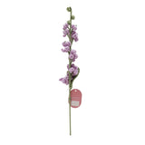 Crochet Foxglove Stem Ornament with Green Leaf 35cm - Purple