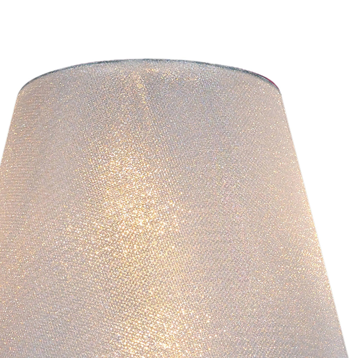Clip-On Crystal Lampshade - Silver Effect Vinyl