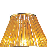 Crystal Clip-On Crystal Lampshade With Amber Glass Rods - French Gold