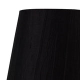 Wrinkle Clip-On Lampshade - Black, 8/13cm x 13cm