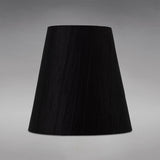 Wrinkle Clip-On Lampshade - Black, 8/13cm x 13cm