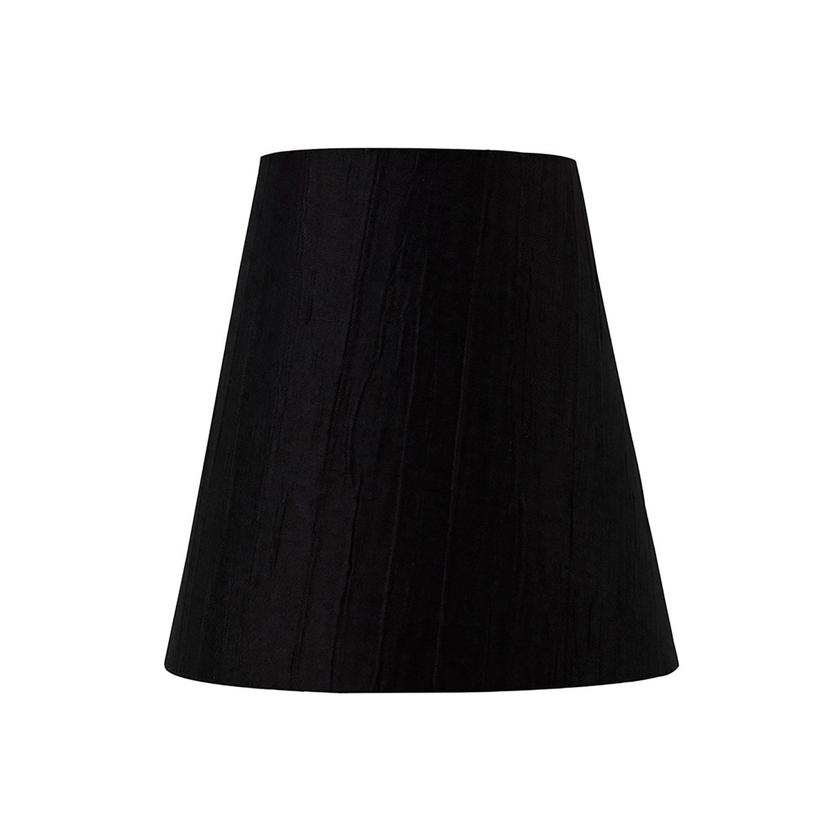 Wrinkle Clip-On Lampshade - Black, 8/13cm x 13cm