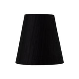 Wrinkle Clip-On Lampshade - Black, 8/13cm x 13cm