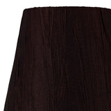 Wrinkle Clip-On Lampshade - Chocolate Brown, 8/13cm x 13cm
