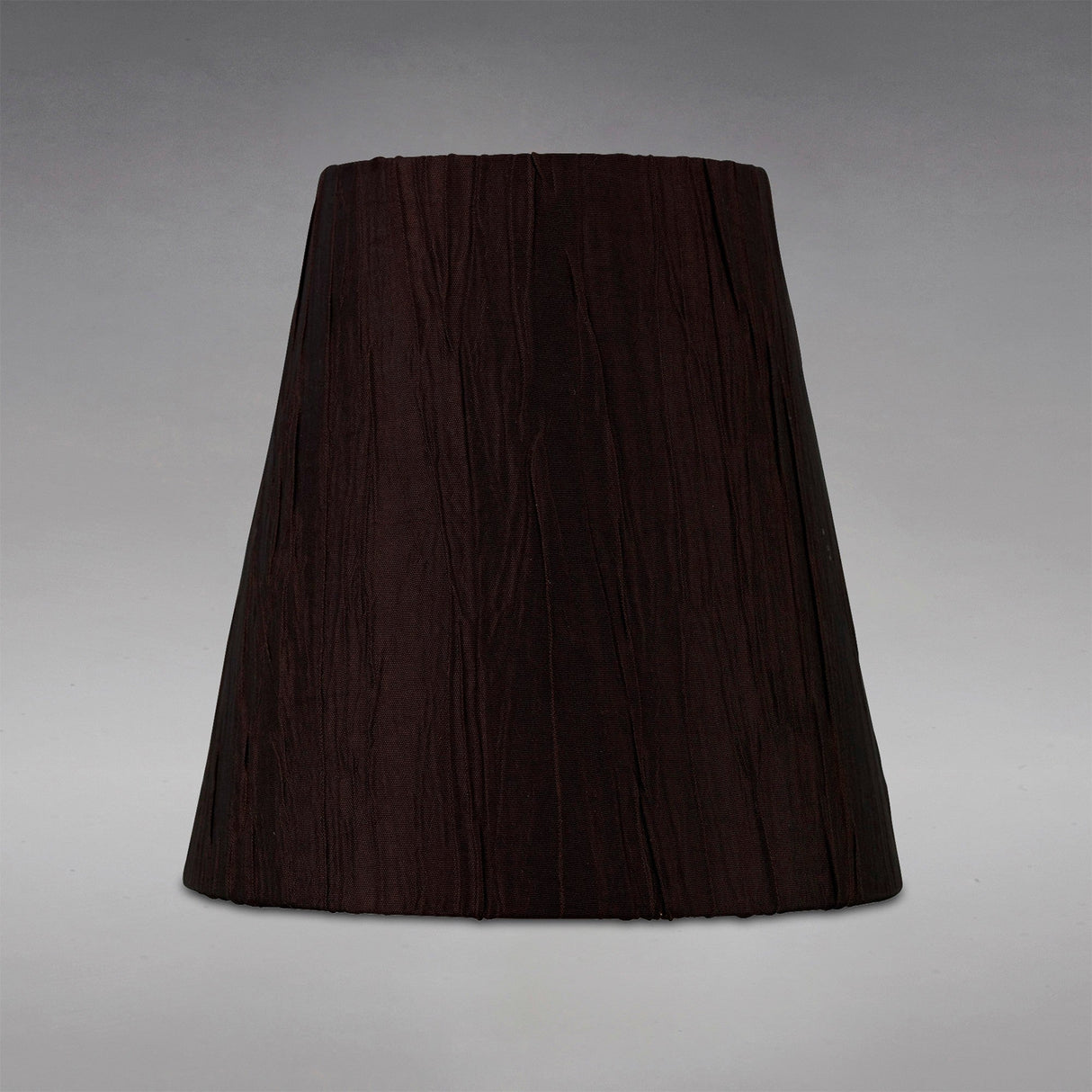 Wrinkle Clip-On Lampshade - Chocolate Brown, 8/13cm x 13cm
