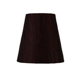Wrinkle Clip-On Lampshade - Chocolate Brown, 8/13cm x 13cm