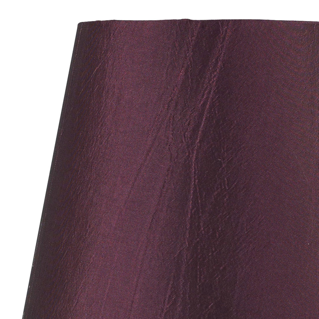 Wrinkle Clip-On Lampshade - Aubergine, 8/13cm x 13cm