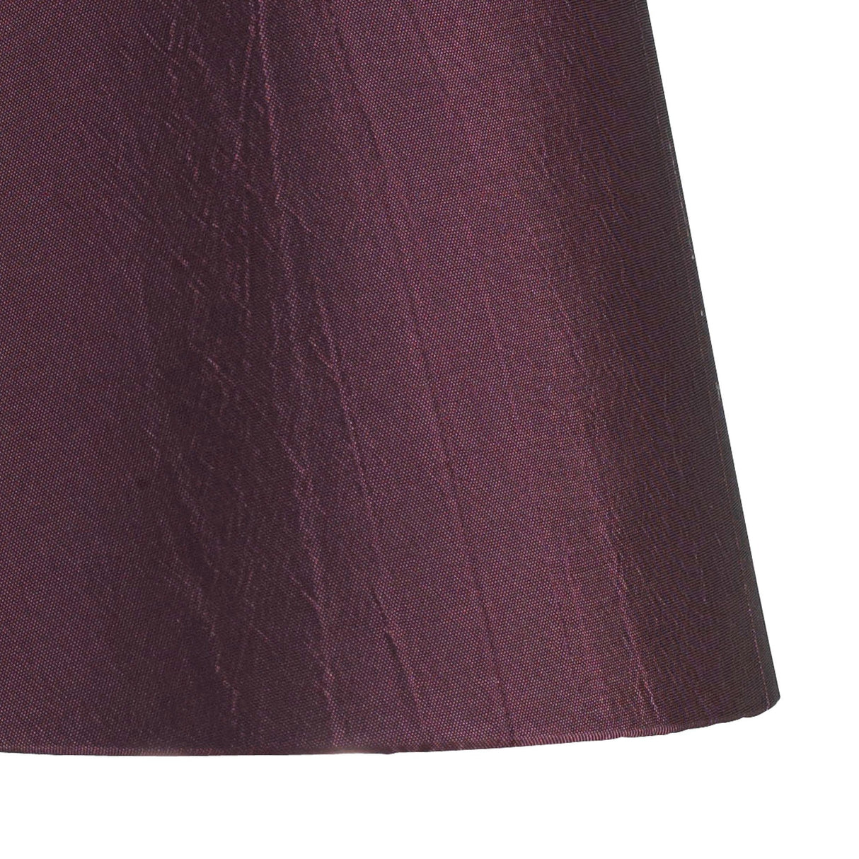 Wrinkle Clip-On Lampshade - Aubergine, 8/13cm x 13cm