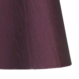 Wrinkle Clip-On Lampshade - Aubergine, 8/13cm x 13cm