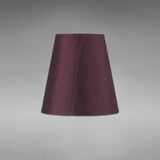 Wrinkle Clip-On Lampshade - Aubergine, 8/13cm x 13cm