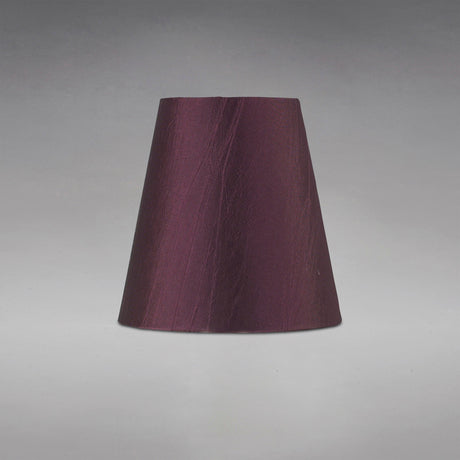 Wrinkle Clip-On Lampshade - Aubergine, 8/13cm x 13cm