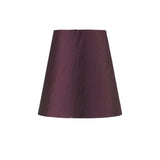Wrinkle Clip-On Lampshade - Aubergine, 8/13cm x 13cm
