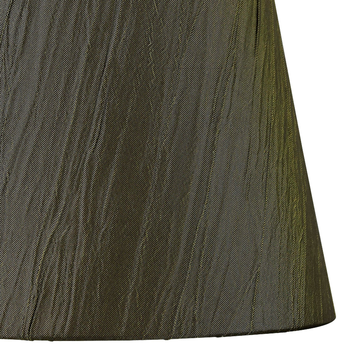 Wrinkle Clip-On Lampshade - Olive, 8/13cm x 13cm